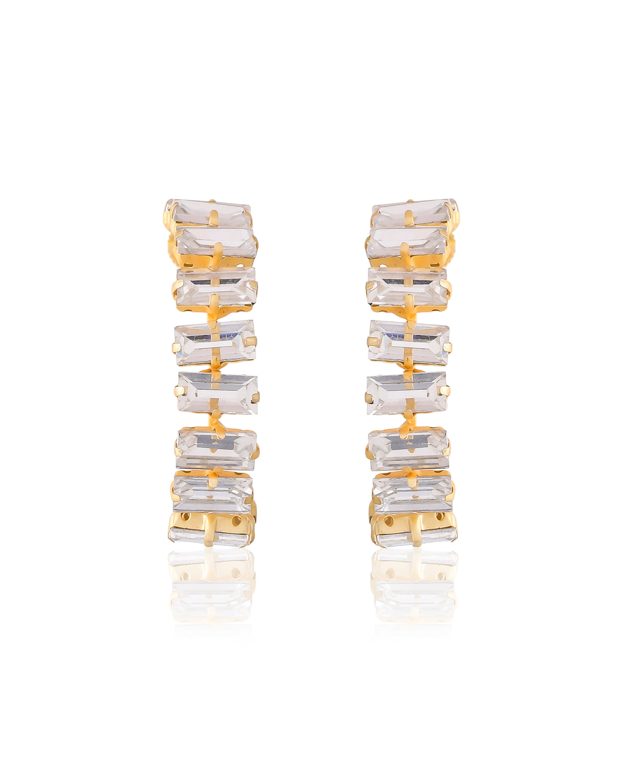 DISCO CRYSTAL HOOP EARING